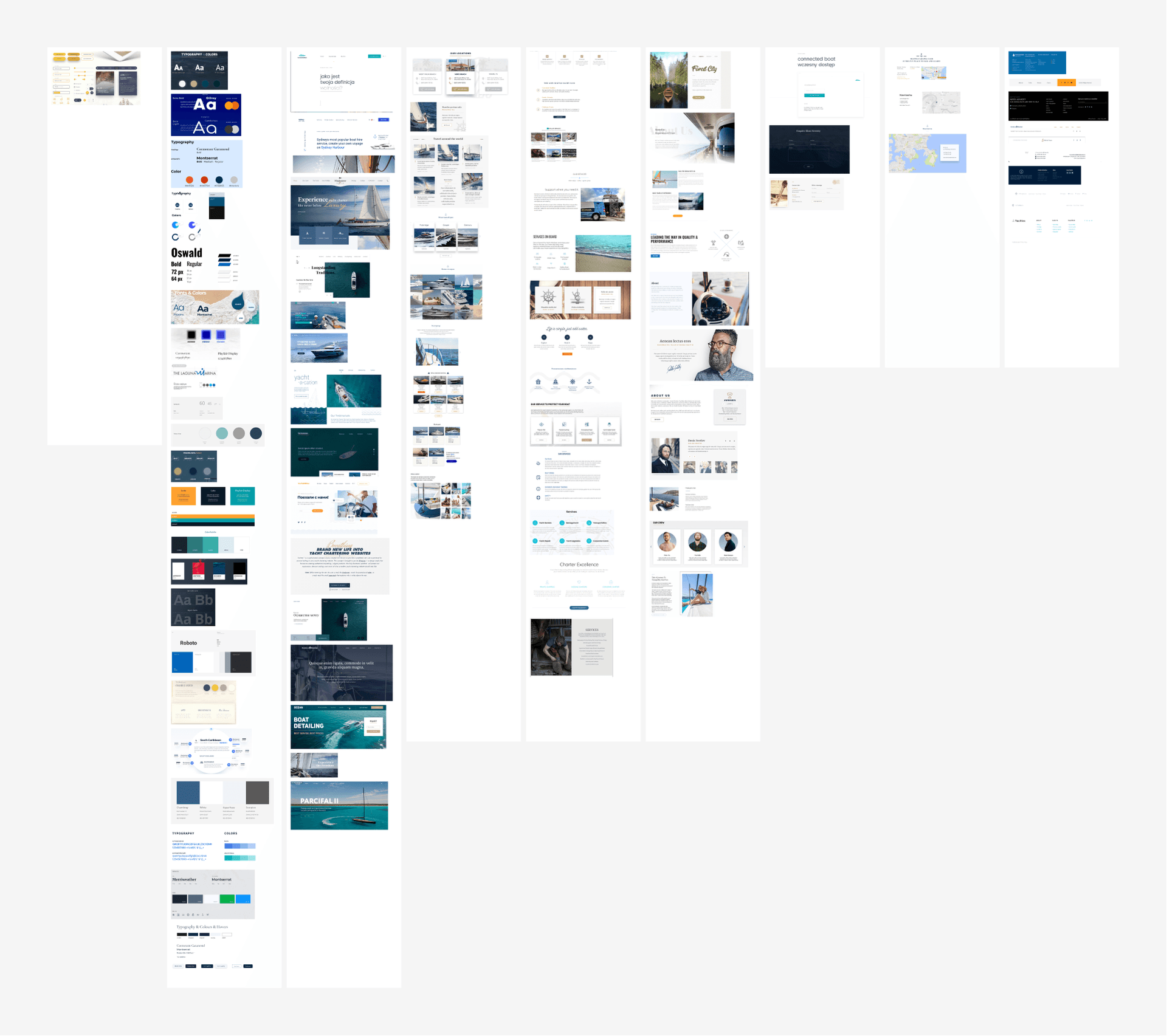 Moodboard for an-lam website