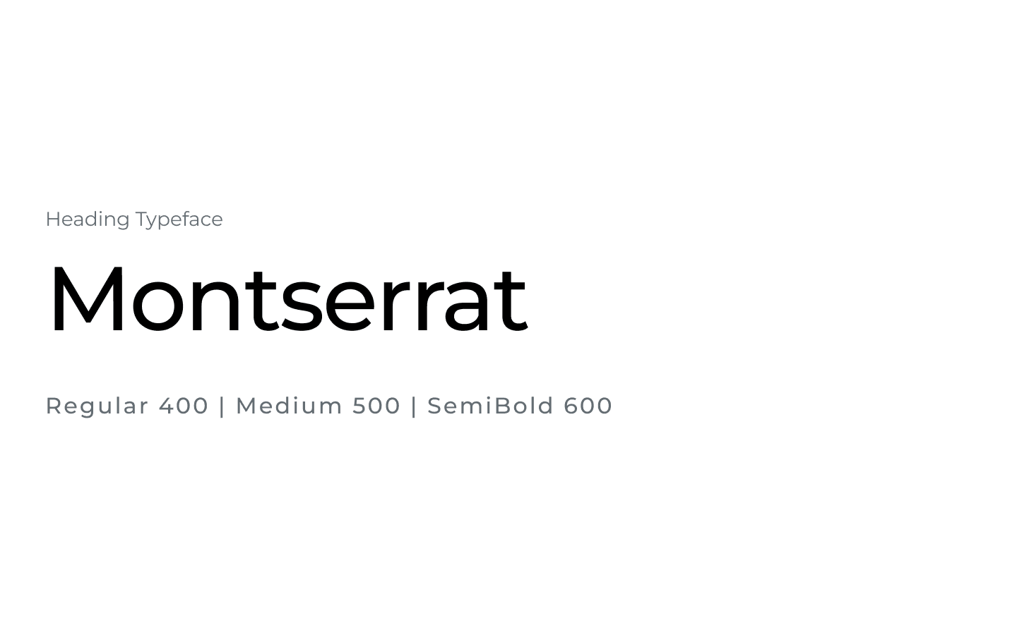 Montserrat—font for headings
