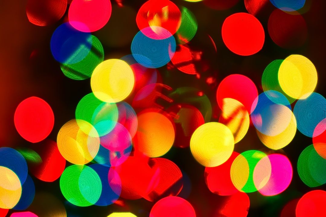 Multi-colored bokeh lights