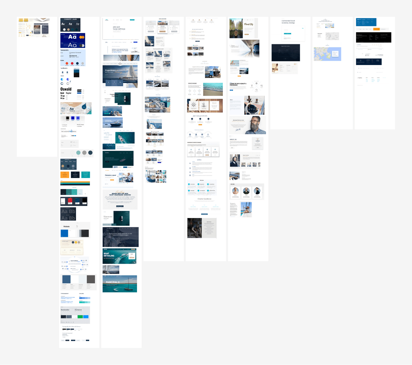 Moodboard for an-lam website